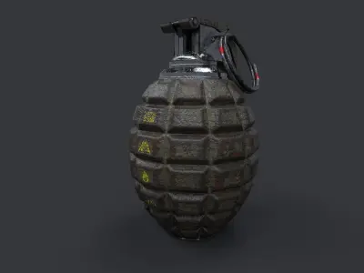 GN - 711 Grenade Free low-poly 3D model