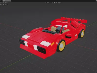 MocBricks3D - Lambo Countach  3D print model