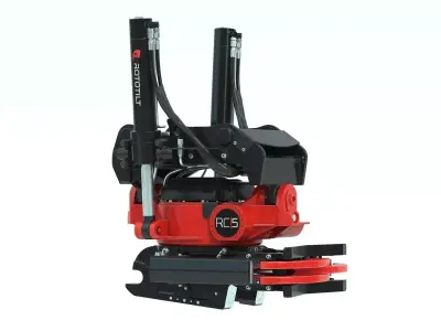 Rototilt RC5 Tiltrotator Excavator Attachment 3D model