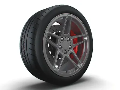 AC SCHNITZER type II wheel 3D model