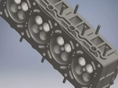 Engine Cylinder Head 3D model by lequydonhao