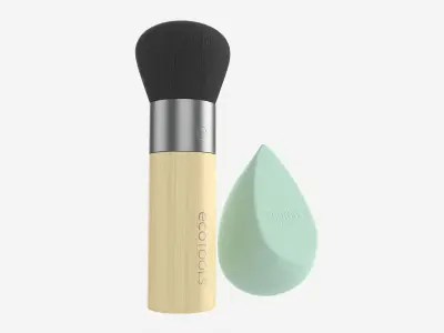 Blend Blur Makeup Brush and Sponge Ecotools 3D model