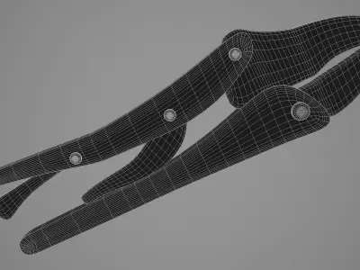 Grip Plier Low-poly 3D model