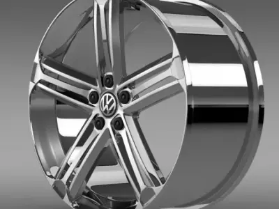 VW Beetle R Concept rim 3D model