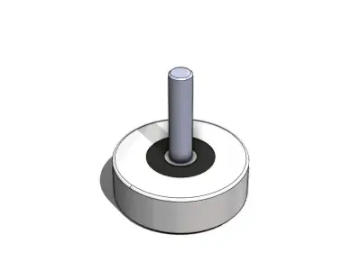 Vibra Stop Tradicional Rosca 1pol x 5pol Anti Vibration Damper 3D model