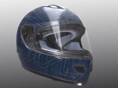 Helmet Nolan n62 3D model Low-poly 3D model