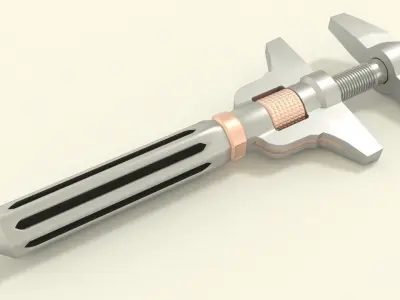 Adjustable wrench 3D model get