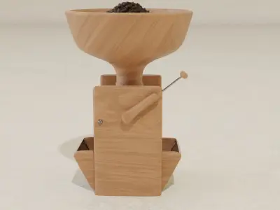 Coffee Grinder Low-poly 3D model