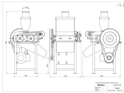 WG 4012 - grain flaker  3D model