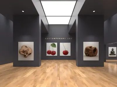 Art Gallery 012 3D model purchase