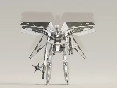 Mecha Raiden 3D model