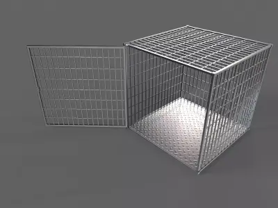 PBR Small Cage 1 Low-poly 3D model