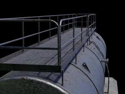 Oil storage tank 2B 3D model