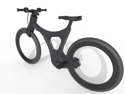 Electric Cycle Low-poly 3D model