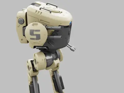 M-200 WALKER  RIGGED - ANIMATED Free 3D model