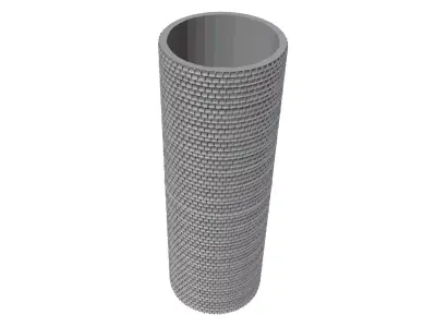 Bricks pattern 3d roller - resin 3D print model
