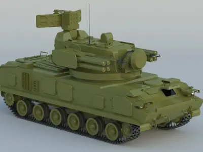 2K22 Tunguska SA-19 Grison 3D model purchase