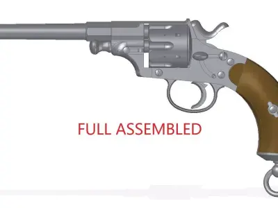 Reichsrevolver M1879 3D model