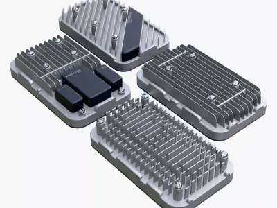 Cooling Heatsink Set M1 3D model