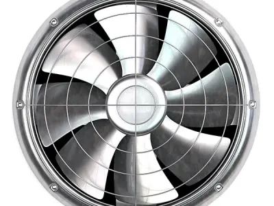 Cooler fan 3D model