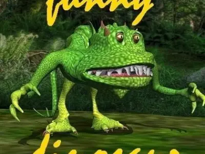 Dinosaur 1 animated lizard 3D model