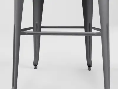 Industrial Bar Stool 3D model