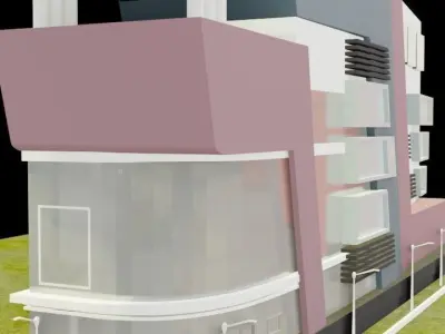 SHOPPING MALL Free low-poly 3D model purchase