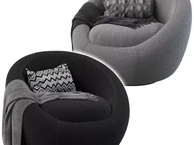  Cozy Swivel Chair 3D model