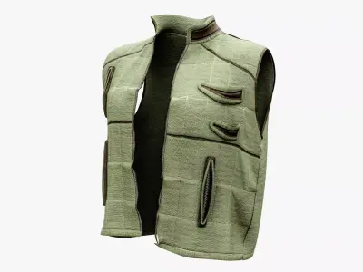 Military Light Vest Low-poly 3D model