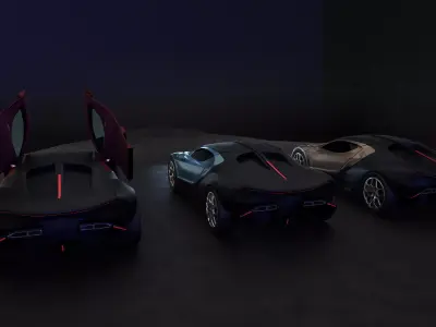 Bugatti Tourbillon Hypercar 3D model