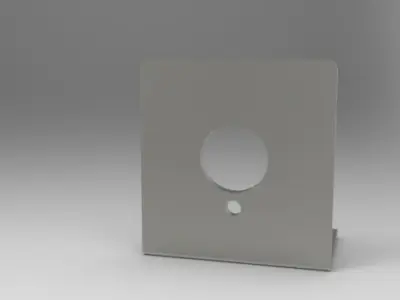 Mounting bracketclamp for Center shaft DC motor Free 3D model