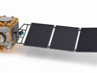 INSAT Communication Satellite Folded 3D model