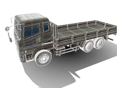 mitsubishi-fuso-super-great old truck 3D model