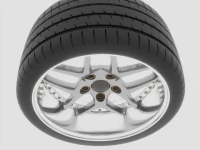 Blitz 03 Styled Alloy Wheel Free 3D model