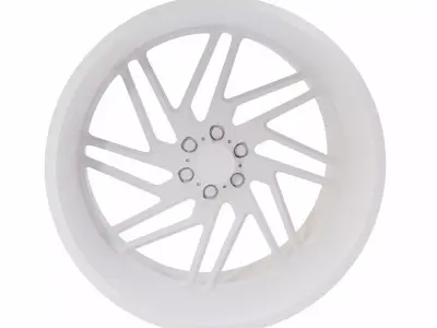 Vehicle alloy wheel 3d model  3D model