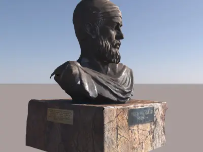 Dacian King Decebal Statue 3D model