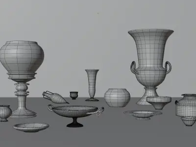 Ancient Greek and Roman Vases 3D model
