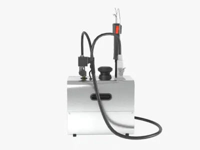 Steam Cleaner Low-poly 3D model buy