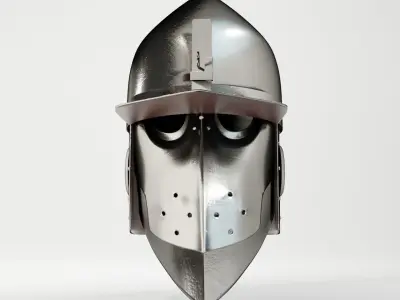 Medieval Helmet V1 Low-poly 3D model