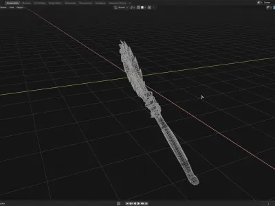 Post-Apocalyptic Saw Blade 3D model
