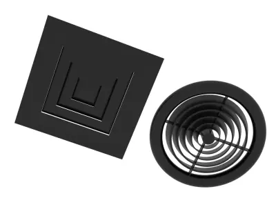 Black Ventilation Systems 3D model