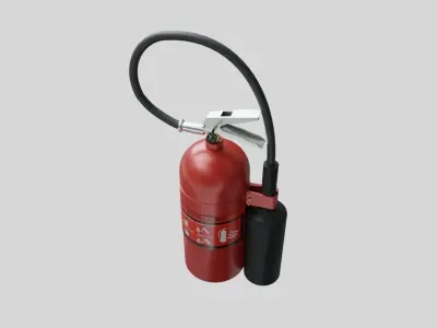 Fat Fire Extinguisher - Safety and Emergency Equipment Low-poly 3D model