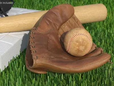  Vintage Leather Baseball Glove 