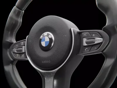 BMW M Sport Steering Wheel 3D model