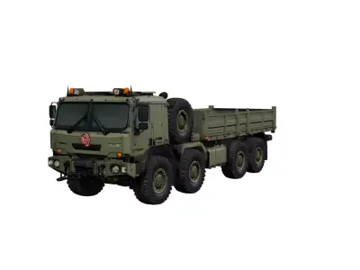 Heavy Military Offroad Truck Tactical Transport Vehicle 3D model
