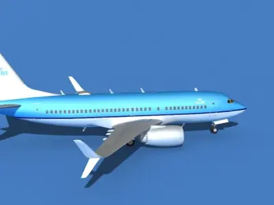 Boeing 737 MAX 7 KLM 3D model