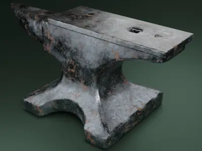 Old anvil Free 3D model