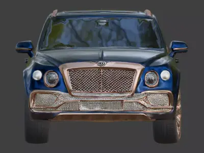 Luxury Jeweled Bentley Bentayga SUV Low-poly 3D model