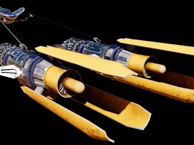 Anakin Skywalker Podracer 3D model