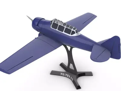 T6-TEXAN 3D print model